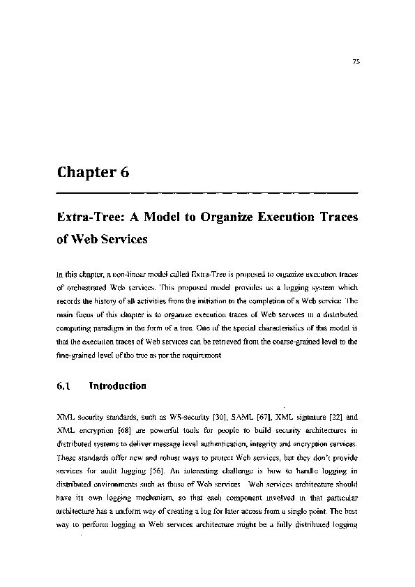 (PDF) Extra-Tree: A model to organize execution traces of Web services