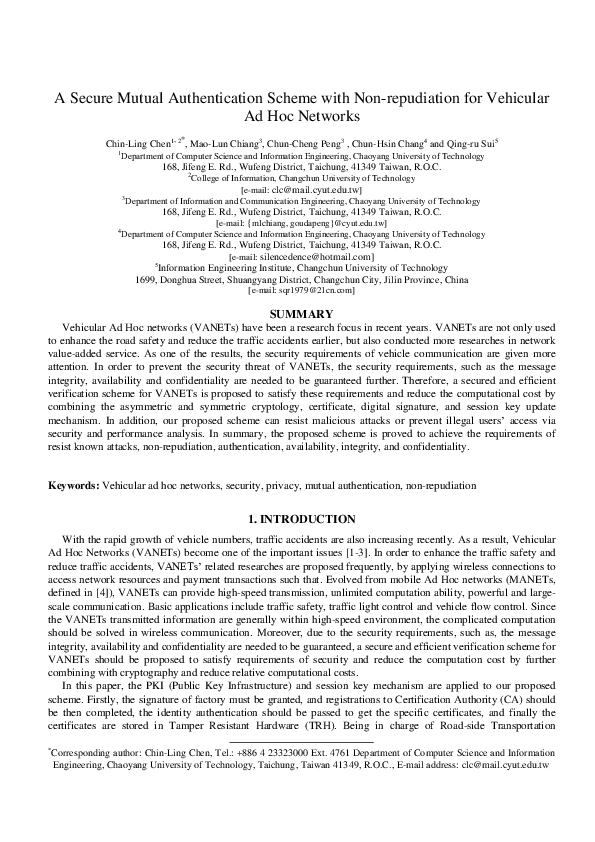 (PDF) A secure mutual authentication scheme with non-repudiation for ...