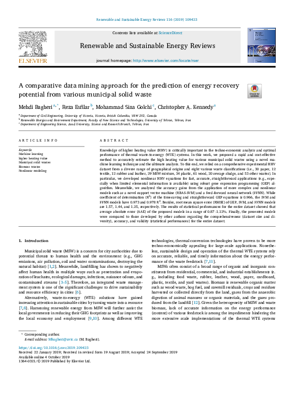 (PDF) A comparative data mining approach for the prediction of energy ...
