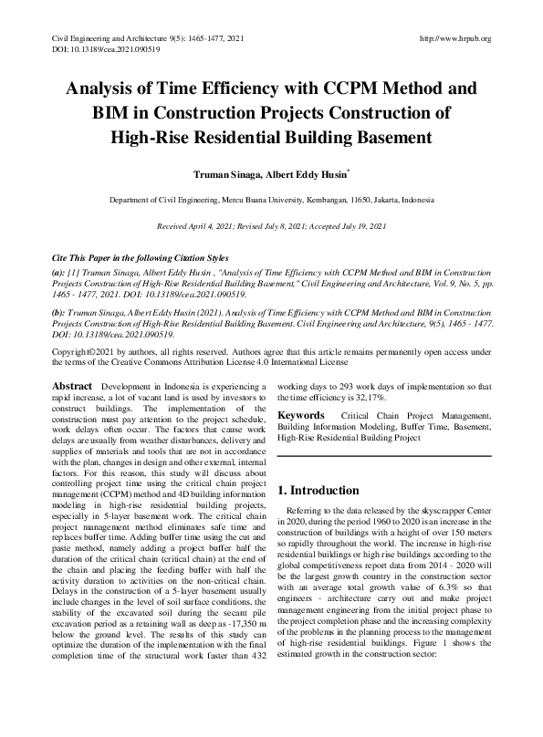 Curated visual reference: Fresh Look at Pdf Analysis Of Time Efficiency With Ccpm Method And Bim