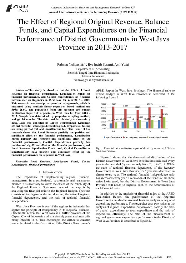 (PDF) The Effect of Regional Original Revenue, Balance Funds, and ...