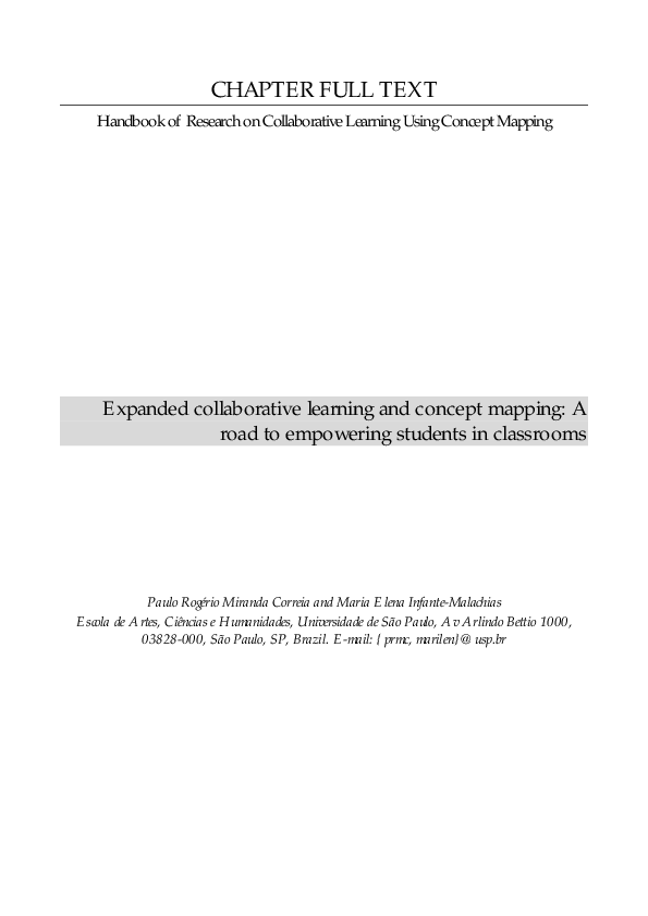 (PDF) Expanded Collaborative Learning and Concept Mapping