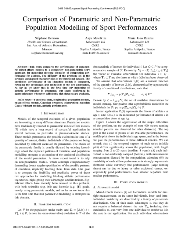 (PDF) Comparison of Parametric and Non-Parametric Population Modelling ...