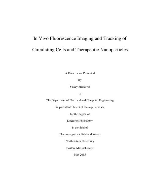 (PDF) In vivo fluorescence imaging and tracking of circulating cells ...