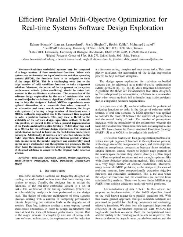(PDF) Efficient parallel multi-objective optimization for real-time ...