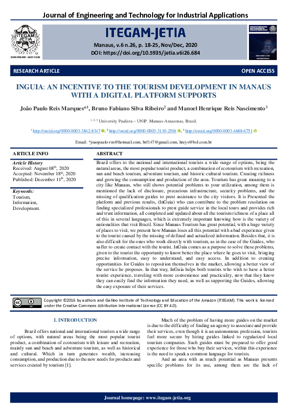PDF) Journal of Engineering and Technology for Industrial Applications