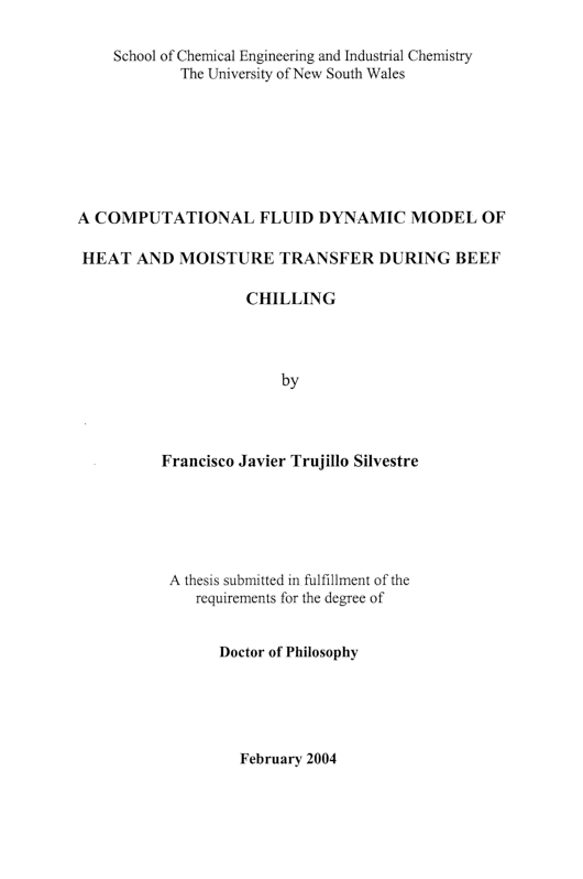 (PDF) A computational fluid dynamic model of the heat and moisture ...