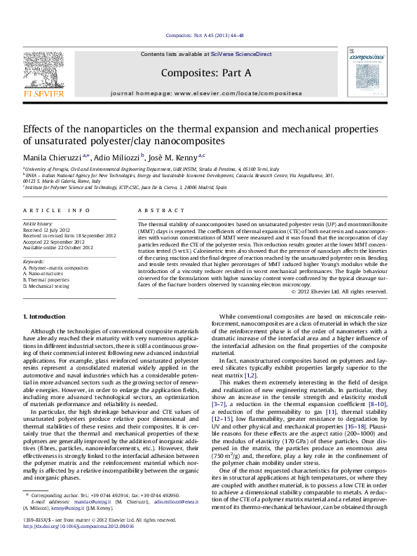(PDF) Effects of the nanoparticles on the thermal expansion and ...