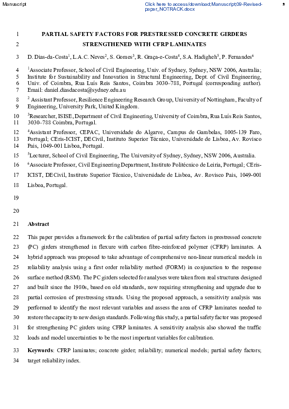 (PDF) Partial Safety Factors for Prestressed Concrete Girders ...