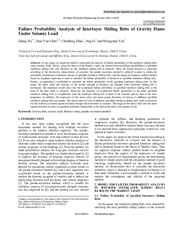 (PDF) Failure Probability Analysis of Interlayer Sliding Belts of ...