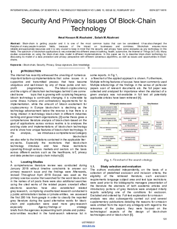 (PDF) Security and Privacy Issues of Blockchain Technology