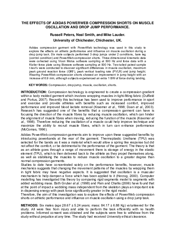 (PDF) The Effects of Adidas Powerweb Compression Shorts on Muscle ...