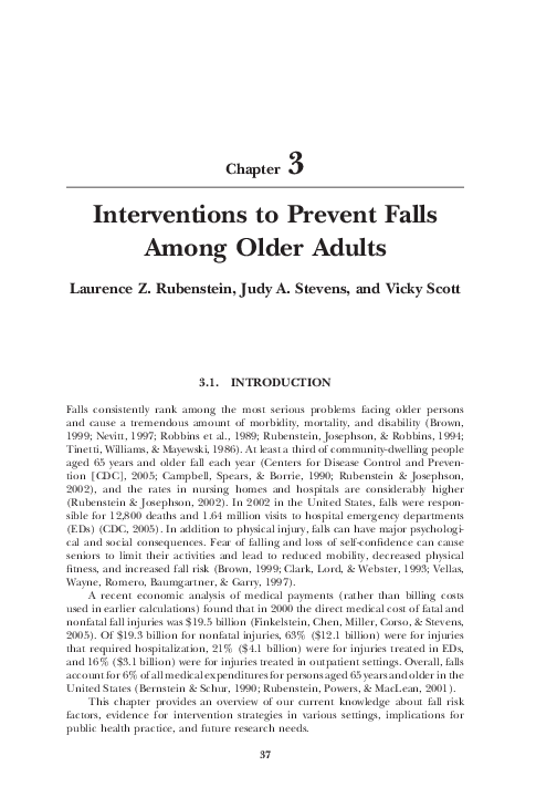 (PDF) Preventing Falls in Older Adults