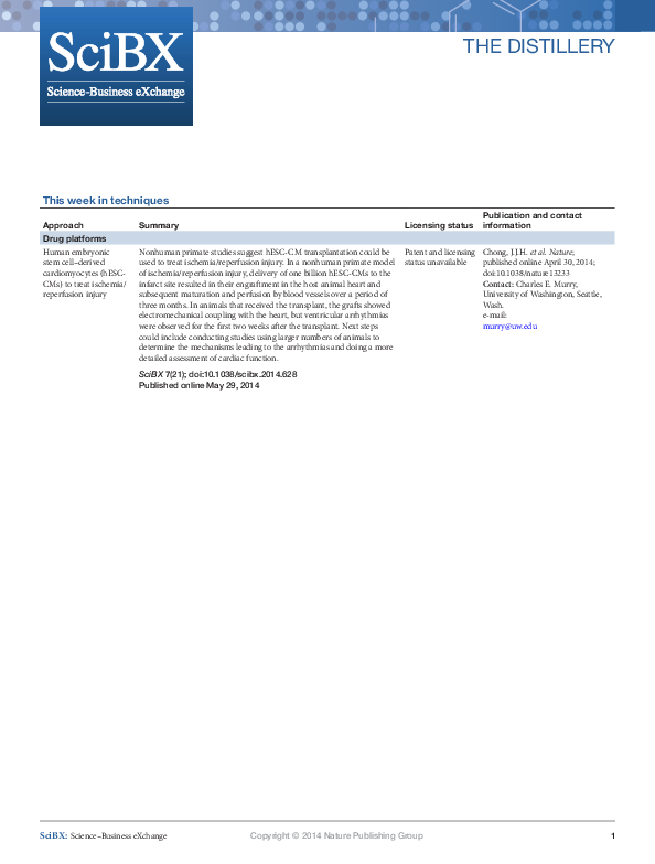 (PDF) Human embryonic stem cell-derived cardiomyocytes can mobilize 1,4 ...