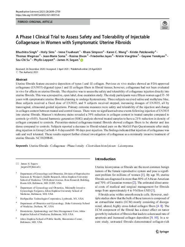 (PDF) A Phase I Clinical Trial to Assess Safety and Tolerability of ...
