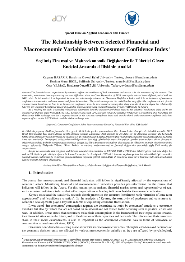 (PDF) The Relationship Between Selected Financial and Macroeconomic ...