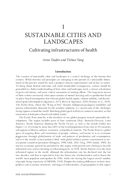 (PDF) Sustainable cities and landscapes