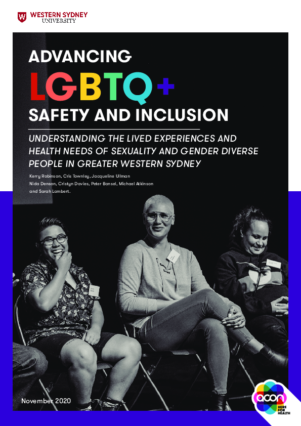 (PDF) Advancing LGBTQ+ Safety and Inclusion: Understanding the Lived ...