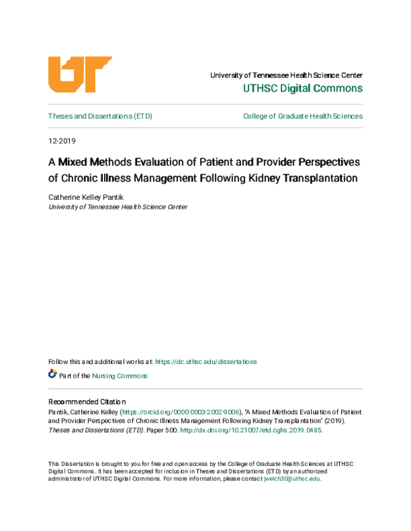(PDF) A Mixed Methods Evaluation of Patient and Provider Perspectives ...