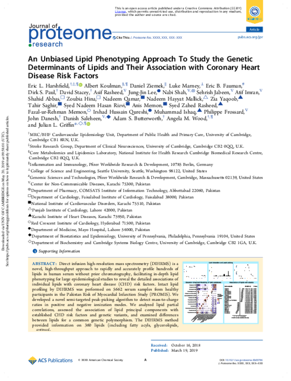 (PDF) An Unbiased Lipid Phenotyping Approach To Study the Genetic ...