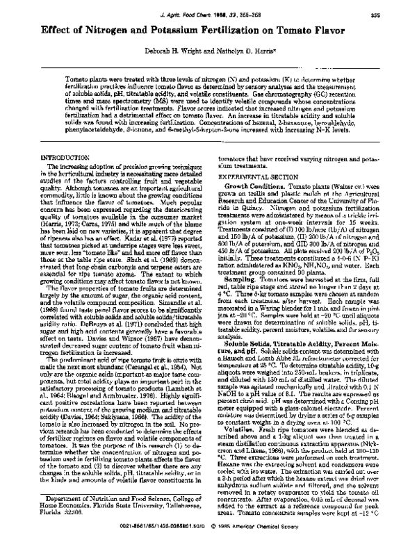 (PDF) Effect of nitrogen and potassium fertilizations on carrot seed ...