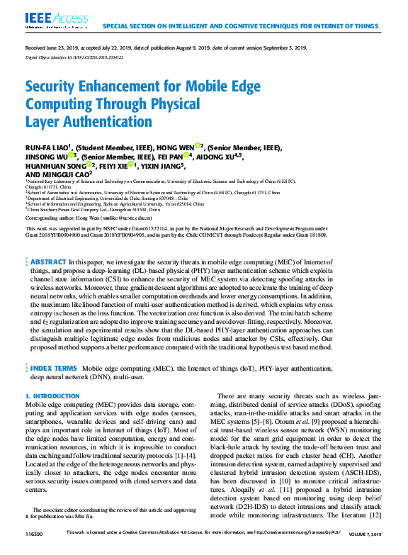 (PDF) Security Enhancement for Mobile Edge Computing Through Physical ...