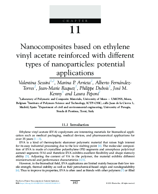 (PDF) based on ethylene vinyl acetate reinforced with