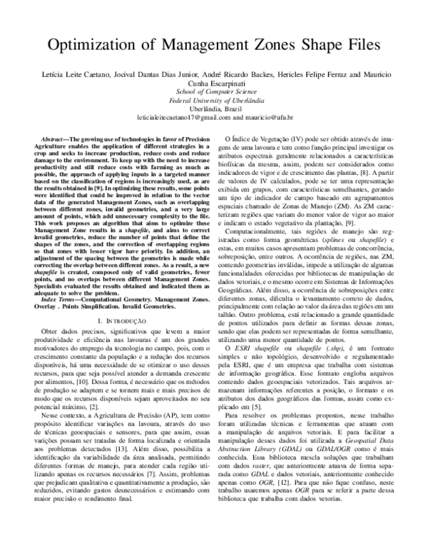 (PDF) Optimization of Management Zones Shape Files | Letícia Leite ...