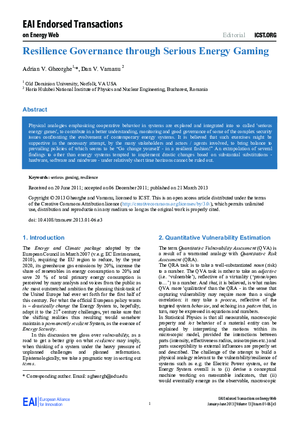 (PDF) EAI European Alliance for Innovation EAI Endorsed Transactions on ...