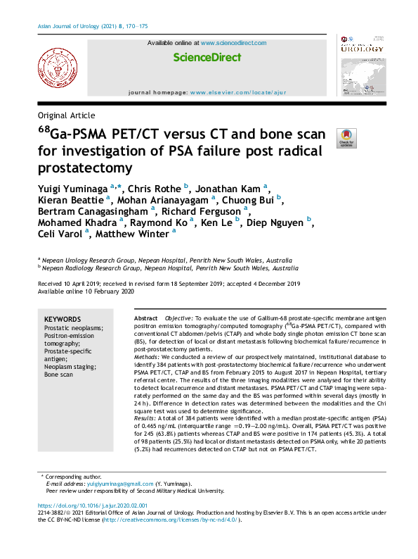(PDF) 68Ga-PSMA PET/CT versus CT and bone scan for investigation of PSA ...