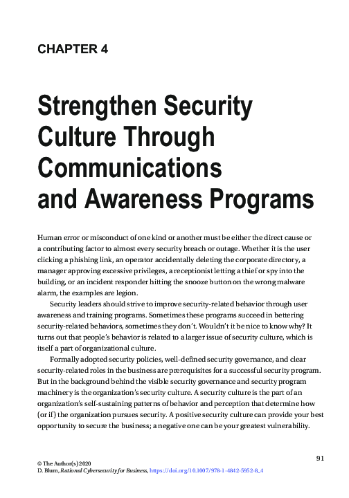 (PDF) Strengthen Security Culture Through Communications and Awareness ...
