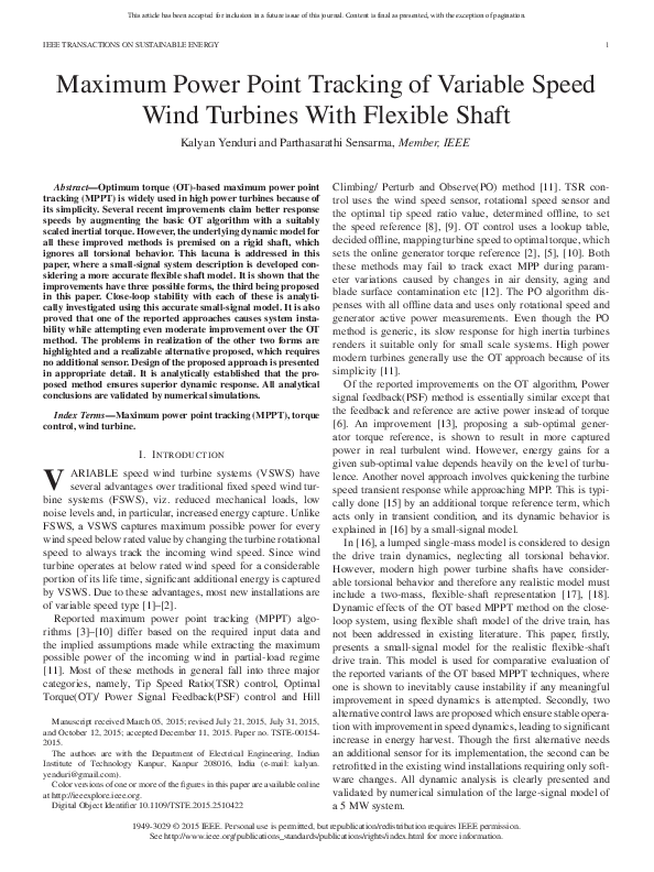 (PDF) Maximum power point tracking of a variable speed PMSG wind power ...