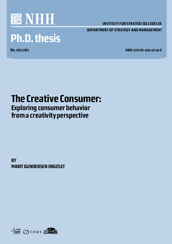 (PDF) The Creative Consumer:: Exploring consumer behavior from a ...