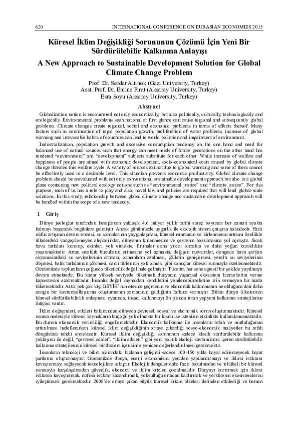 (PDF) A New Approach to Sustainable Development Solution for Global ...
