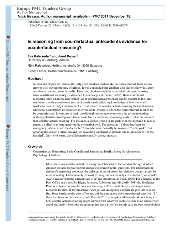 (PDF) Is reasoning from counterfactual antecedents evidence for ...