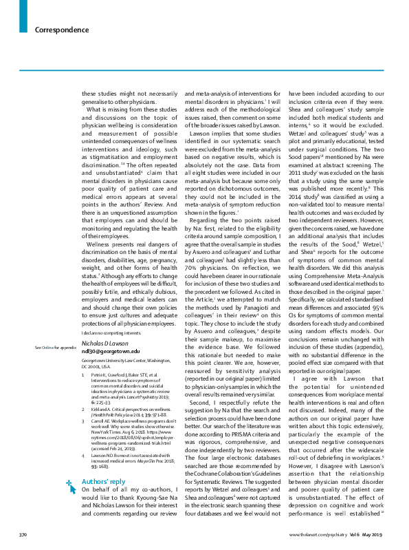 (PDF) Interventions to reduce symptoms of common mental disorders and ...