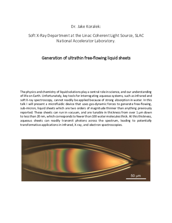 (PDF) Generation of ultrathin free-flowing liquid sheets for FEL sample ...