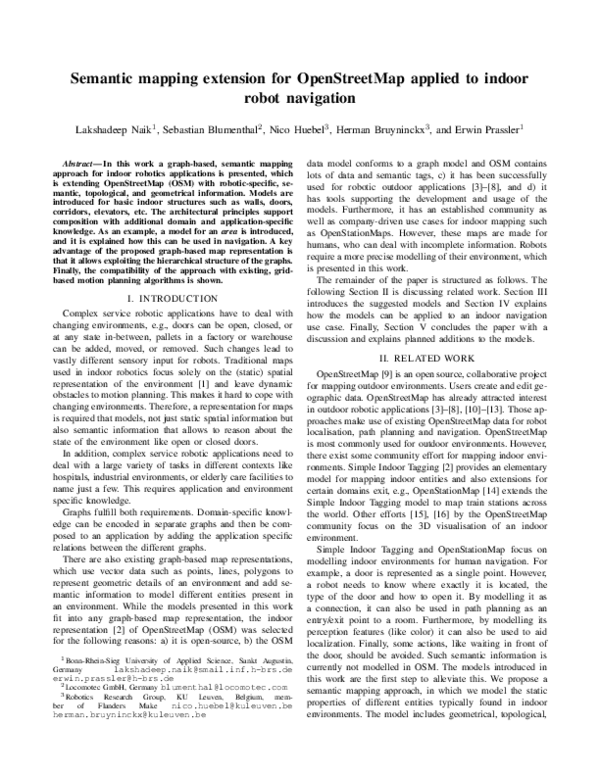 (PDF) Semantic mapping extension for OpenStreetMap applied to indoor ...