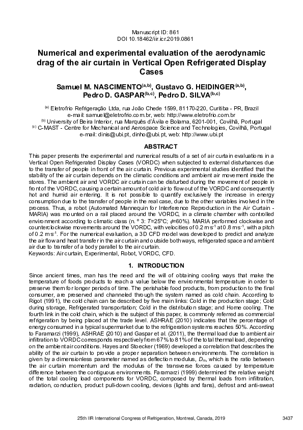 (PDF) Numerical and experimental evaluation of the aerodynamic drag of ...