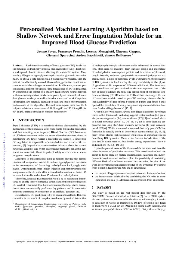 (PDF) Personalized Machine Learning Algorithm based on Shallow Network ...