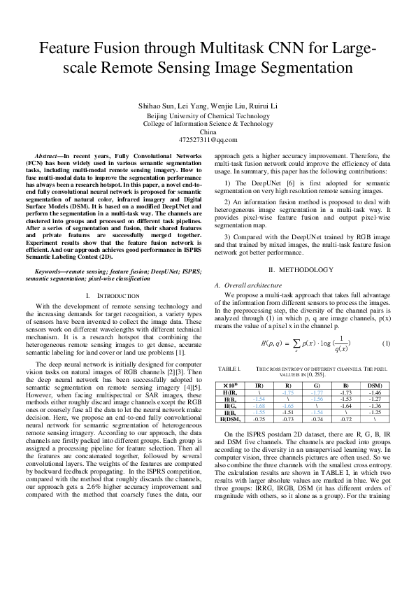 (PDF) Feature Fusion Through Multitask CNN for Large-scale Remote ...
