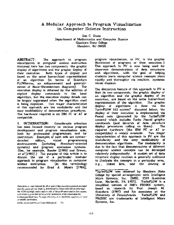 (PDF) A modular approach to program visualization in computer science ...