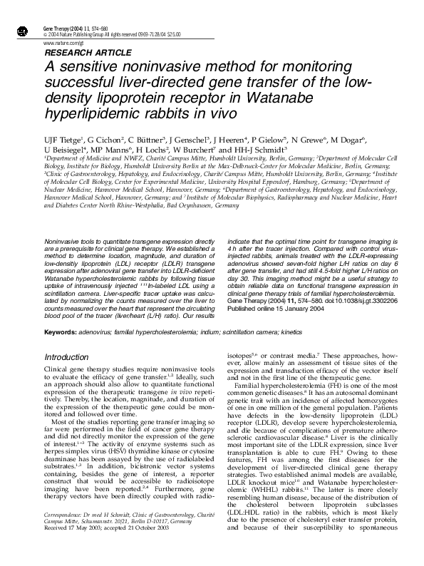 (PDF) A sensitive noninvasive method for monitoring successful liver ...
