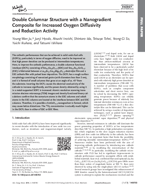 (PDF) Double Columnar Structure with a Nanogradient Composite for ...
