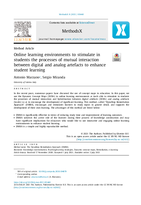 (PDF) Online learning environments to stimulate in students the ...