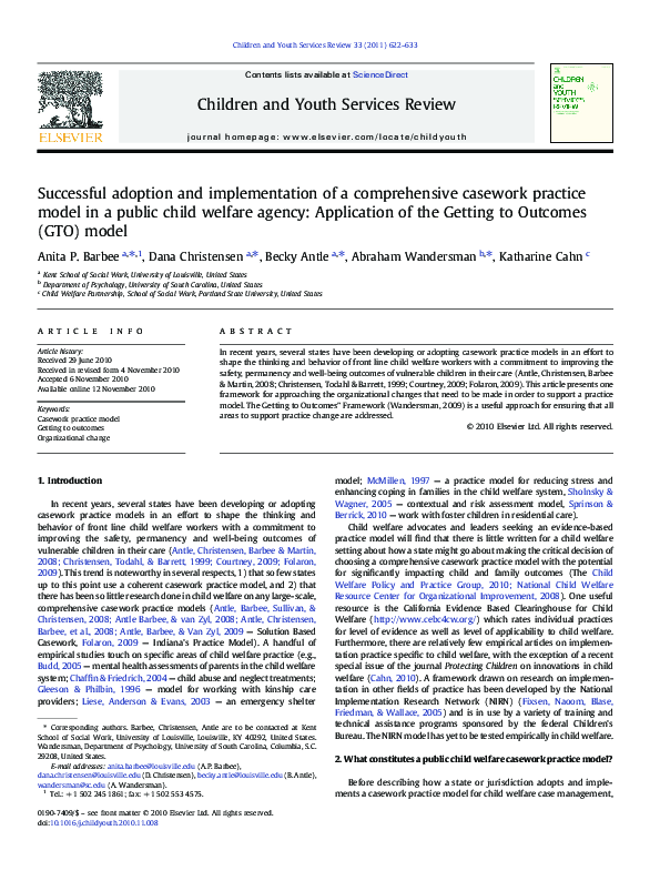 (PDF) Successful adoption and implementation of a comprehensive ...