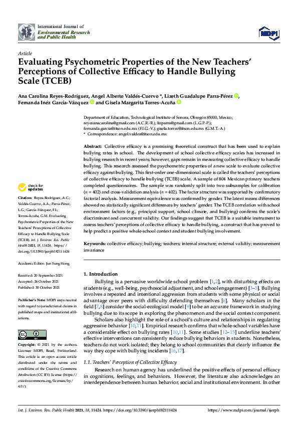 (PDF) Evaluating Psychometric Properties of the New Teachers ...