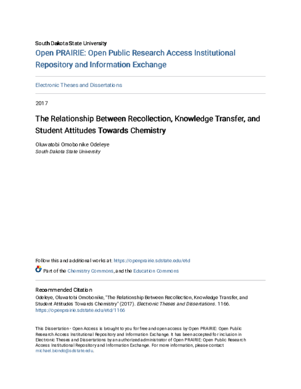 (PDF) The Relationship Between Recollection, Knowledge Transfer, and ...