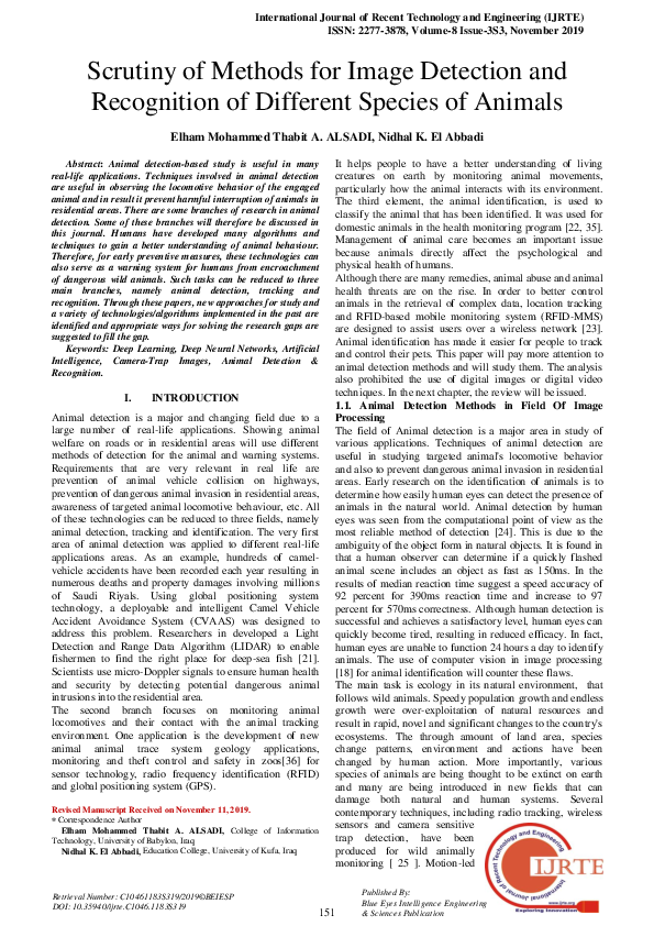 (PDF) Scrutiny of Methods for Image Detection and Recognition of ...