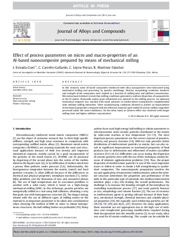 (PDF) Effect of process parameters on micro and macro-properties of an ...